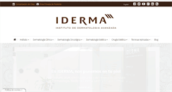 Desktop Screenshot of iderma.es