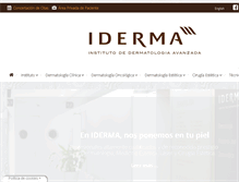 Tablet Screenshot of iderma.es