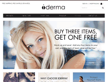 Tablet Screenshot of iderma.com